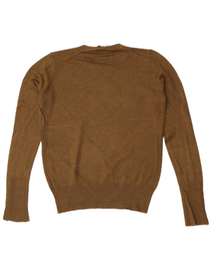 Sweter damski Zara z okrągłym dekoltem UK 12, średni khaki