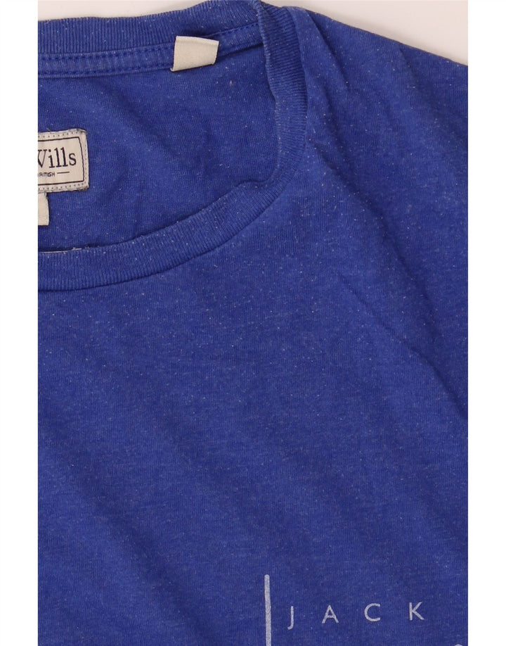 T-shirt męski Jack Wills, bawełniany, średni niebieski