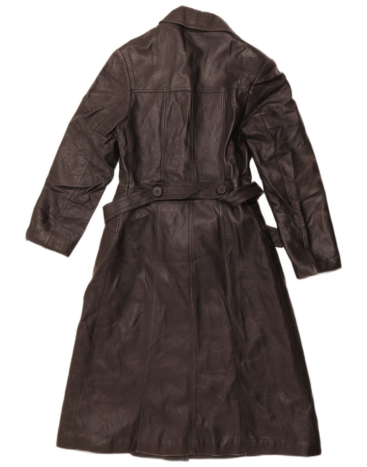 Damski płaszcz skórzany VINTAGE IT 40 Small Black