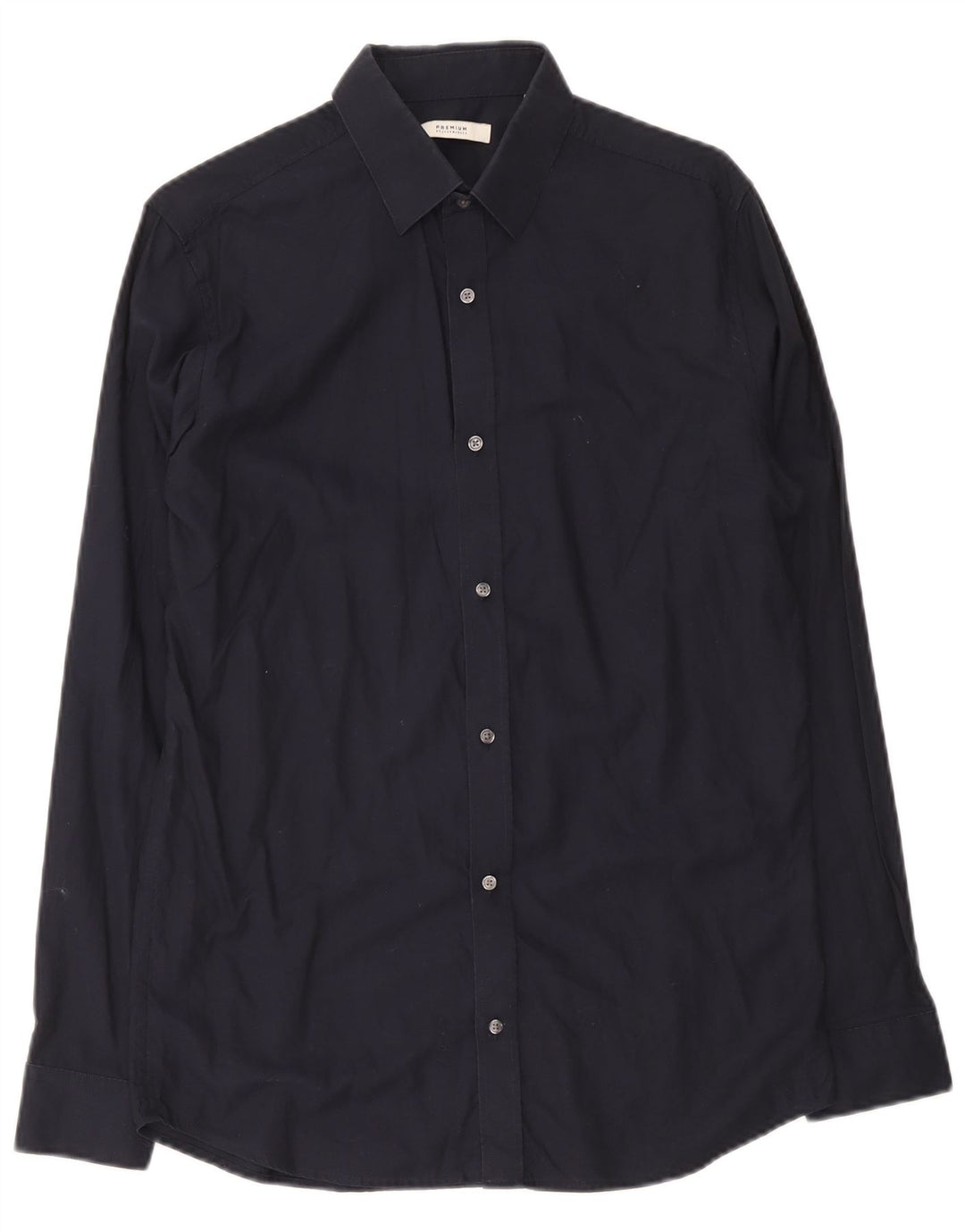 Koszula męska Premium Jack & Jones, średnia, granatowa, bawełniana