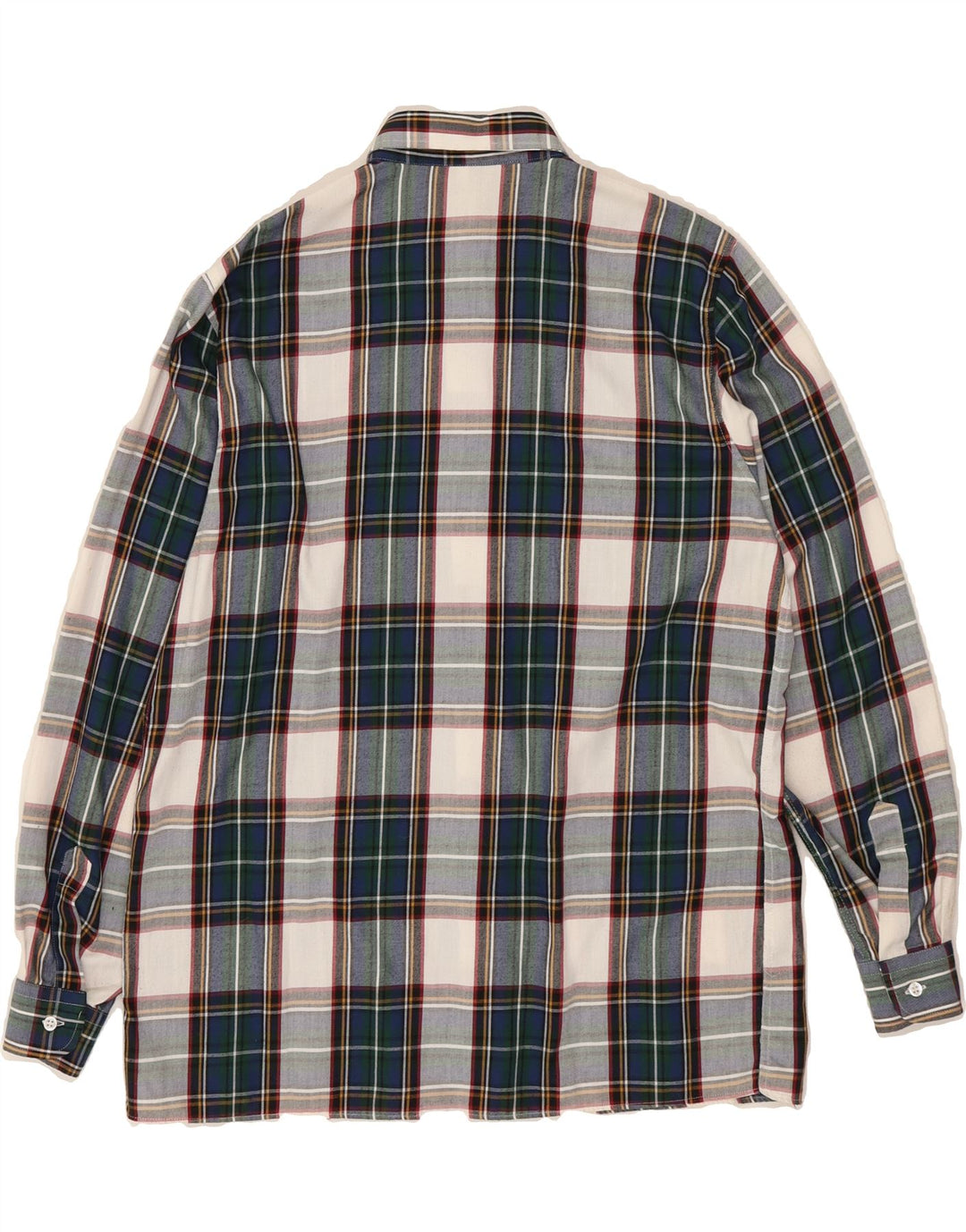 EMMANUEL SCHVILI Mens Flannel Shirt Medium Green Check Vintage Emmanuel Schvili and Second-Hand Emmanuel Schvili from Messina Hembry 