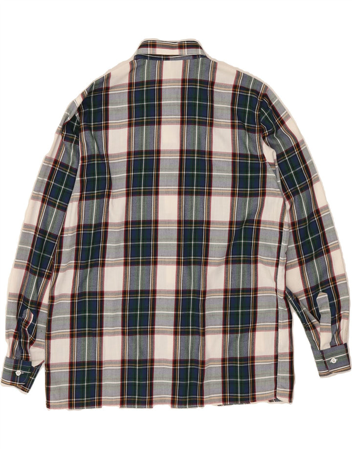 EMMANUEL SCHVILI Mens Flannel Shirt Medium Green Check Vintage Emmanuel Schvili and Second-Hand Emmanuel Schvili from Messina Hembry 