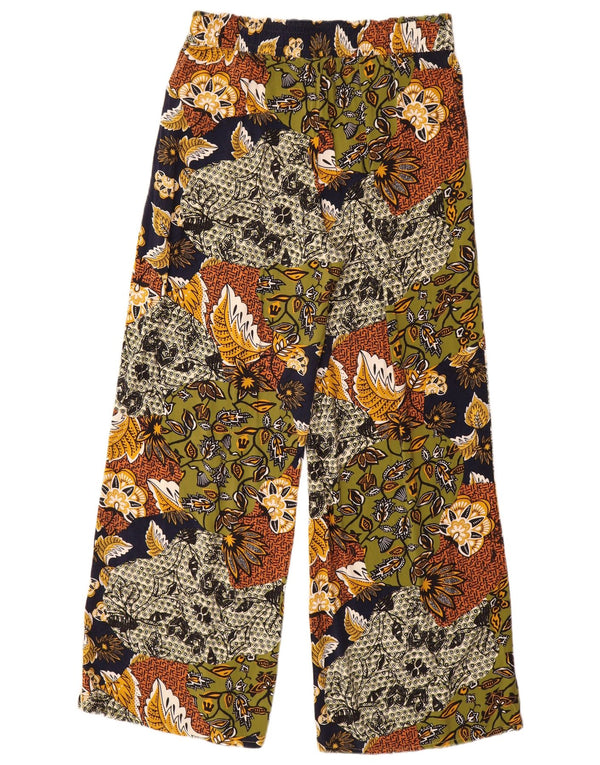 Spodnie damskie Esprit UK 12 Medium W30 L30 Wielokolorowa wiskoza w kwiaty