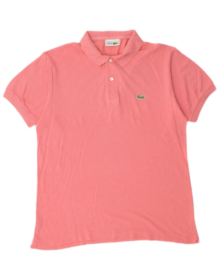 Męska koszulka polo Lacoste, rozmiar 4, średnia, różowa, bawełniana
