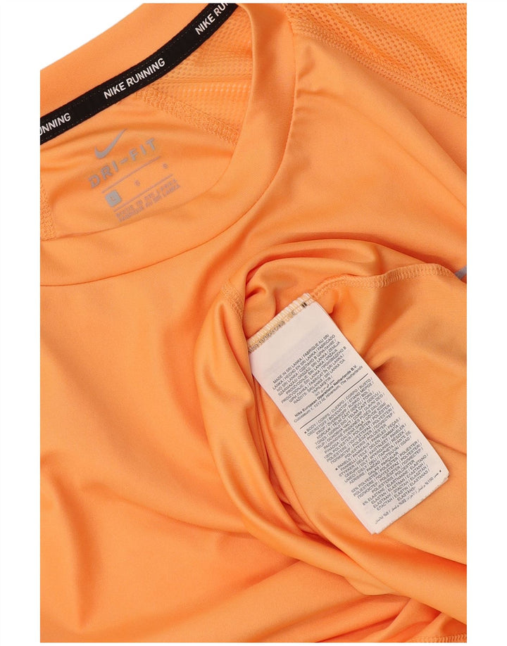 Męski T-shirt Nike Dri Fit, duży, pomarańczowy, poliester