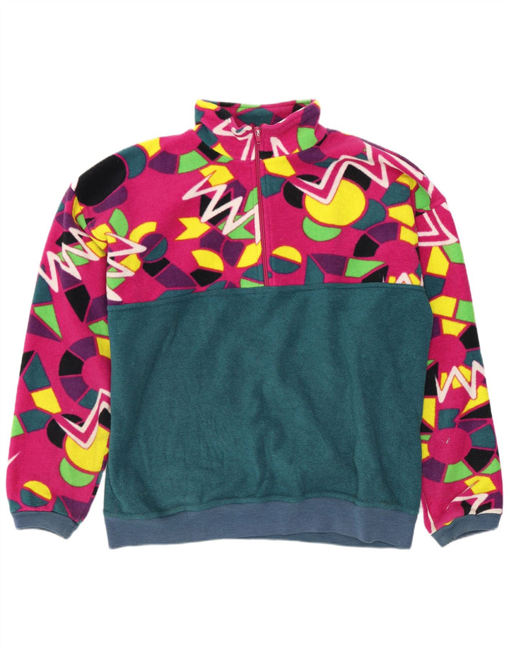 Męski sweter polarowy Conte of Florence, średni, wielokolorowy, geometryczny