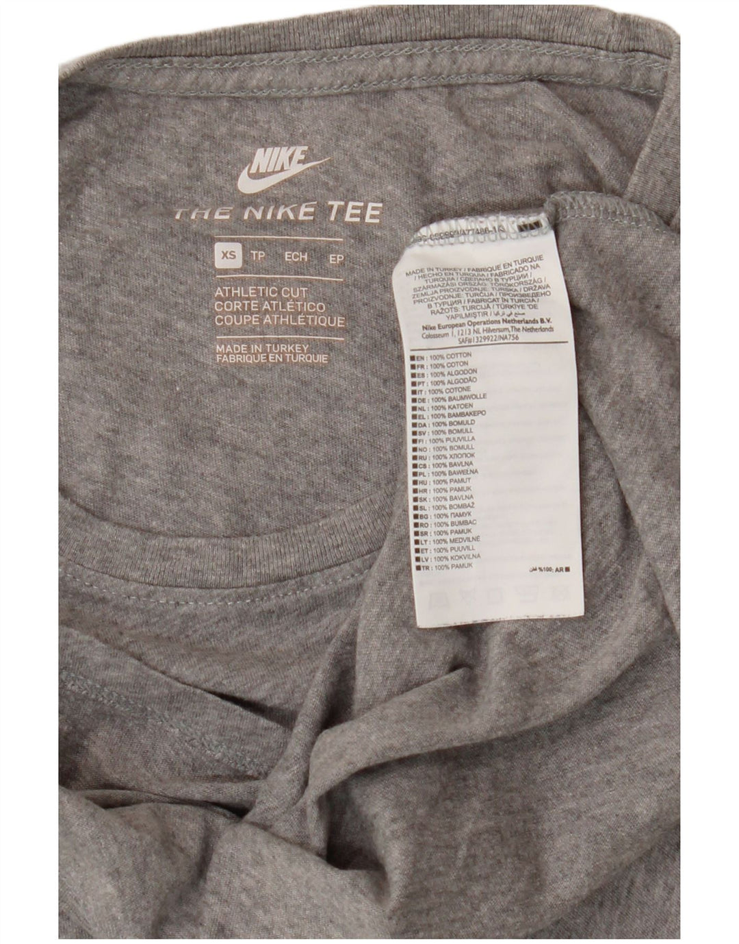 T-shirt męski Nike Top XS, szara bawełna