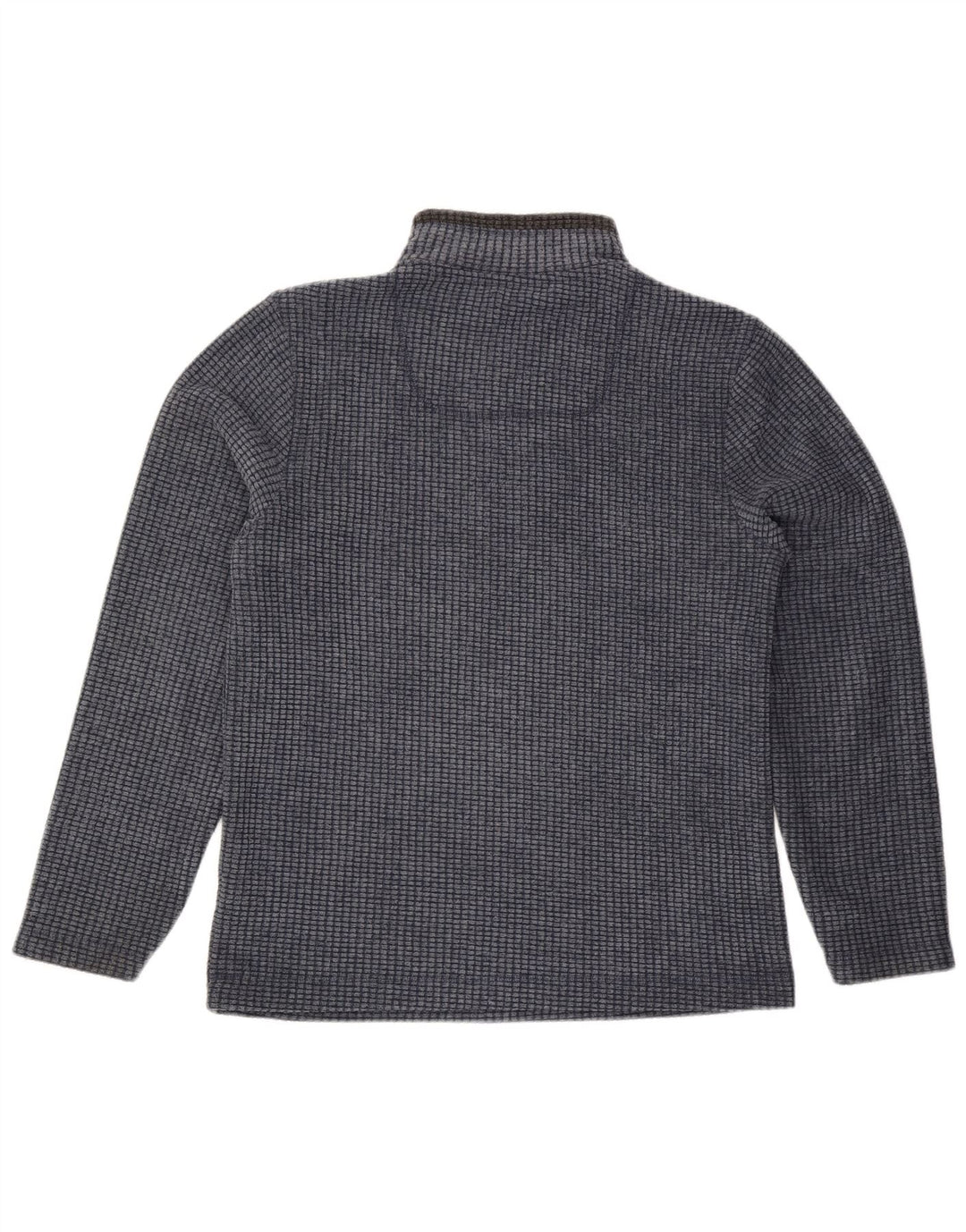 Męski sweter polarowy Weird Fish z zamkiem błyskawicznym, mały, granatowy, poliester