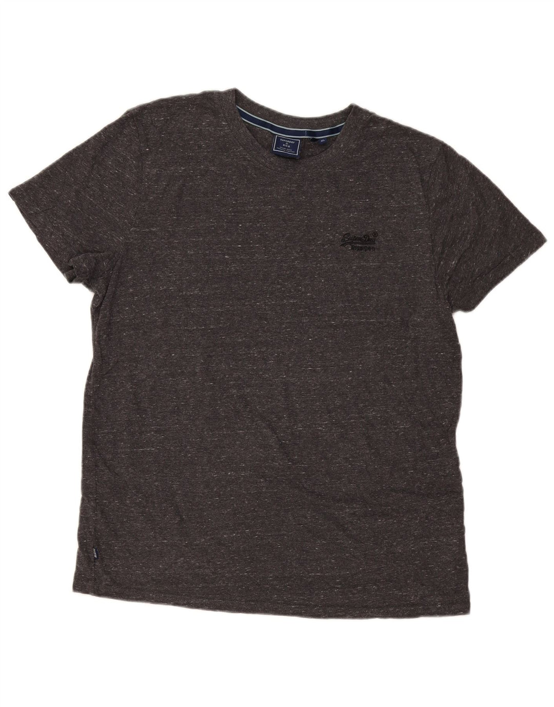 Męski T-shirt Superdry XL, szara bawełna w plamki