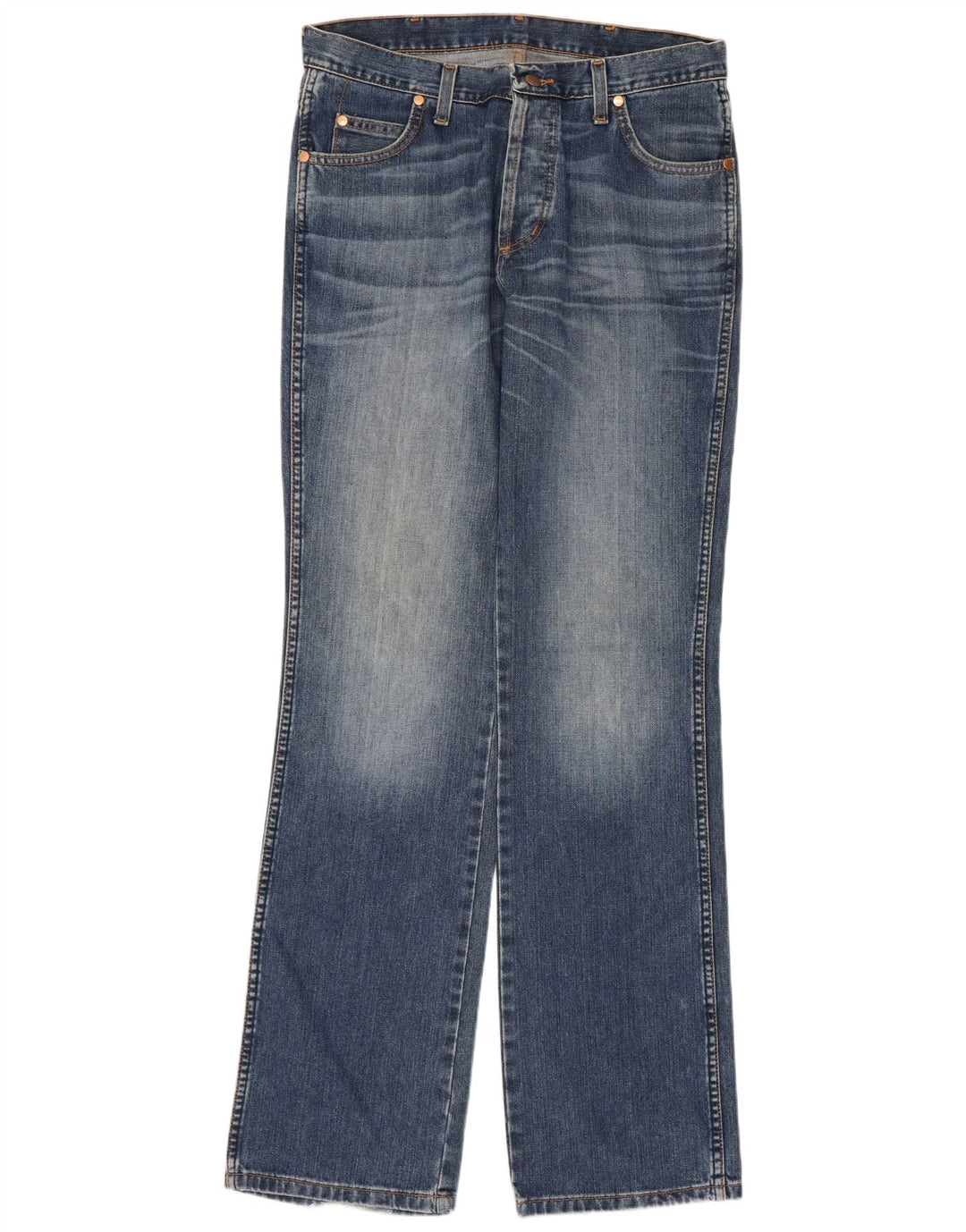 Męskie jeansy Wrangler Evolution Straight W32 L34 Niebieskie bawełniane