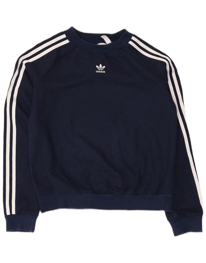Bluza męska Adidas Crop Jumper UK 8 Mały granatowy poliester