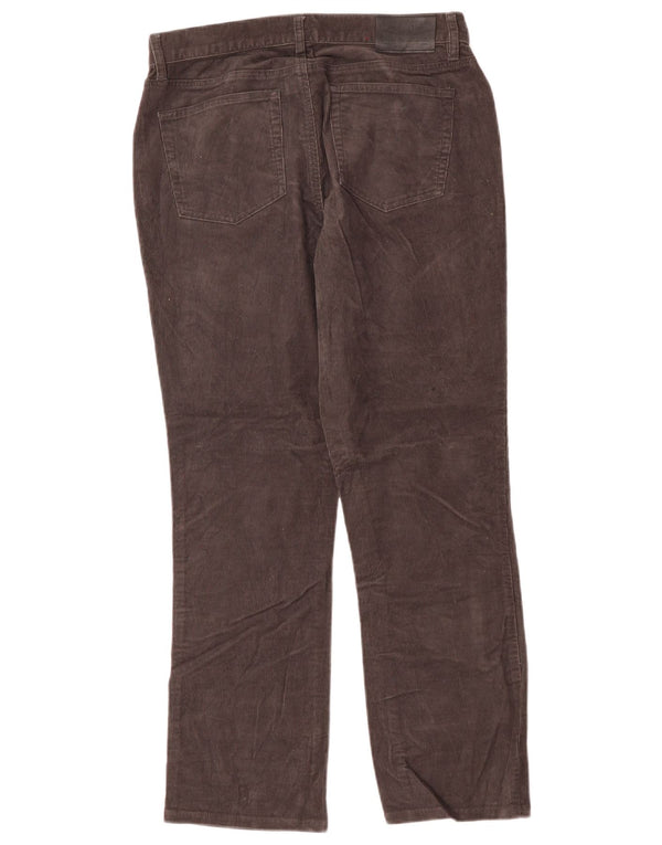 RALPH LAUREN Damskie proste sztruksowe spodnie US 8 Medium W30 L28 Szare