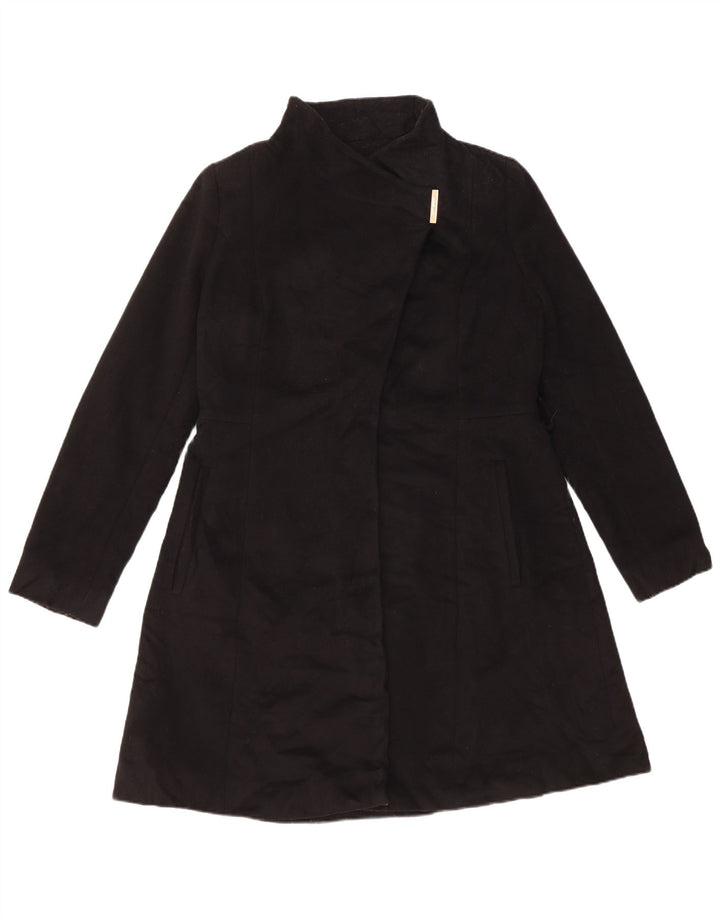 MICHAEL KORS Damski płaszcz oversize UK 10 Small, czarna wełna