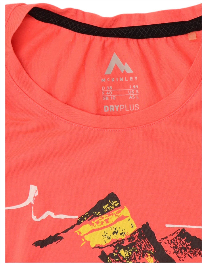 Damska koszulka graficzna McKinley Top UK 10 Small Pink