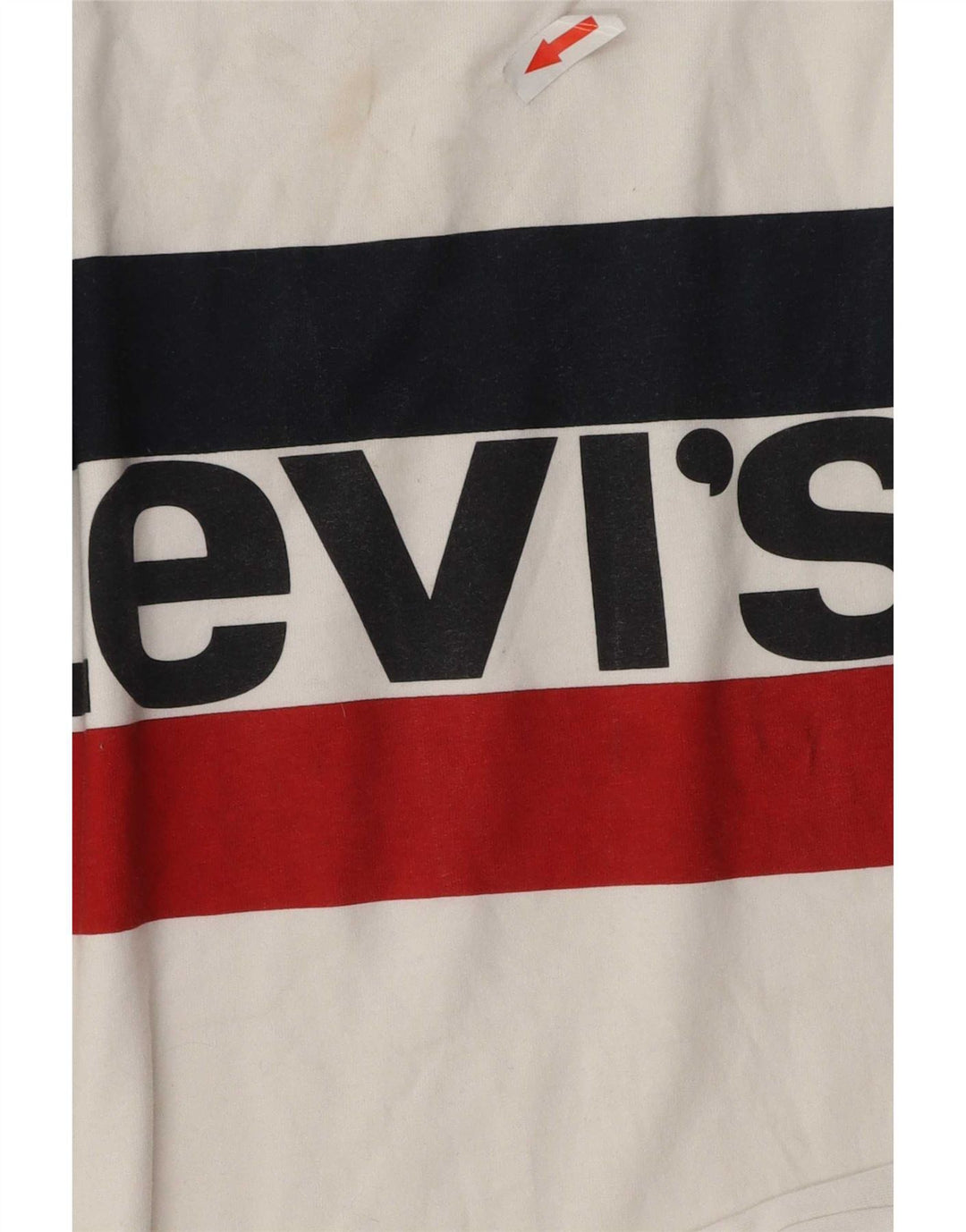 Męska koszulka z grafiką Levi's, średnia, biała bawełna