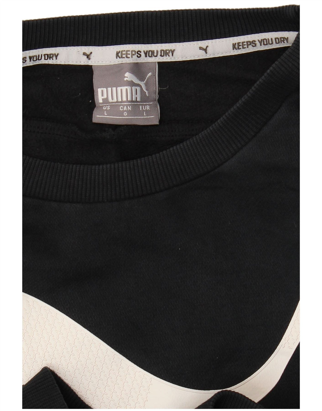 Męski sweter z grafiką PUMA, duży, czarny