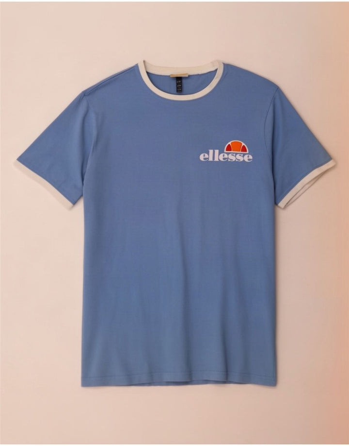 T-shirt męski Ellesse, bawełniany, średni niebieski