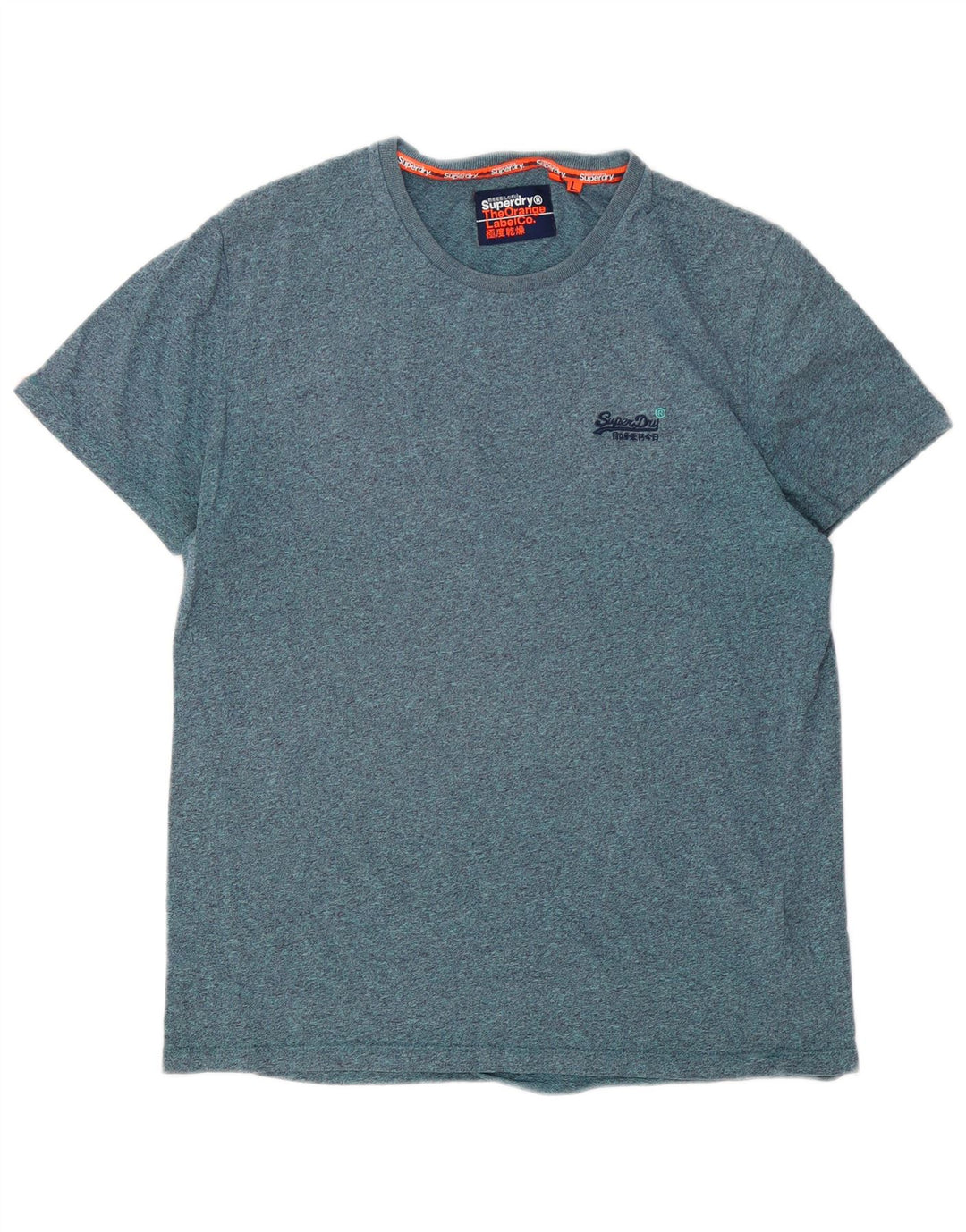 Męski T-shirt Superdry, duży, niebieski nakrapiany