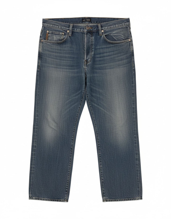 ARMANI Mens Cropped Jeans W40 L24 Blue Cotton Vintage Armani and Second-Hand Armani from Messina Hembry 