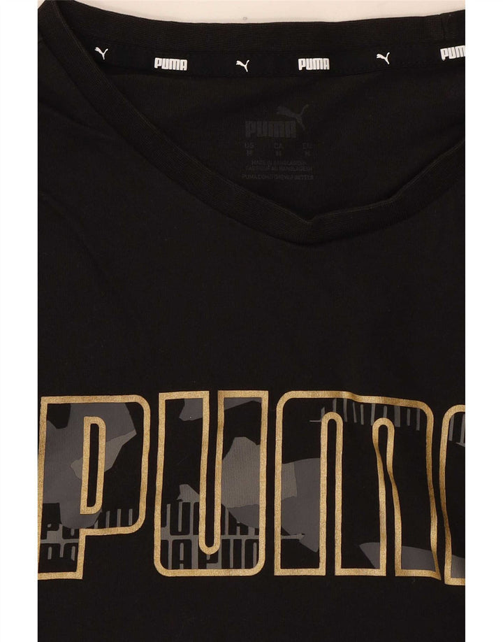 Damska koszulka z grafiką Puma Top UK 14 Średnia czarna