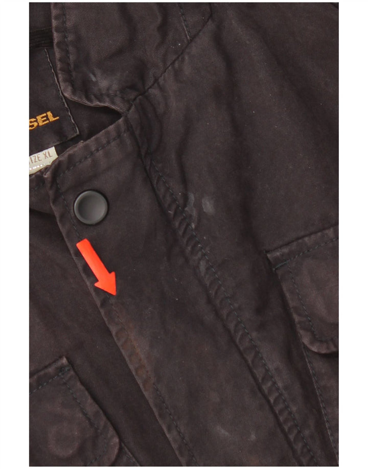 Damska kurtka użytkowa Diesel UK 18 XL, czarna, bawełniana