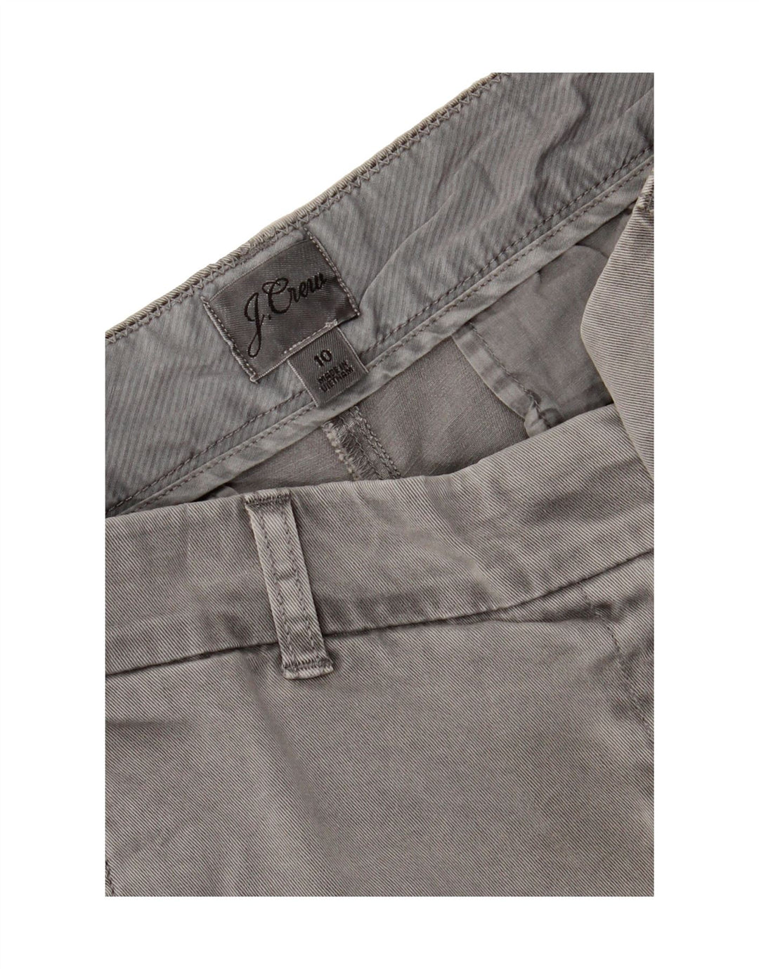 J. CREW Womens Chino Shorts US 10 Large W34 Grey Cotton Vintage J. Crew and Second-Hand J. Crew from Messina Hembry 