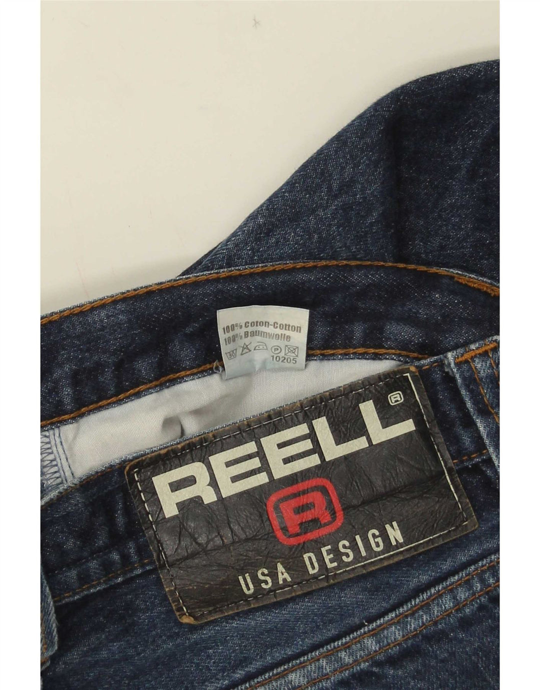 Męskie spodenki jeansowe Vintage W38 XL Niebieskie bawełniane
