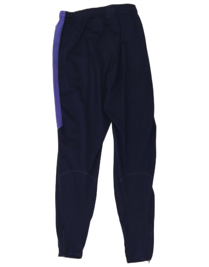 Męskie spodnie dresowe Nike Dri Fit, poliester w kolorze średniego granatu, w blokach kolorów