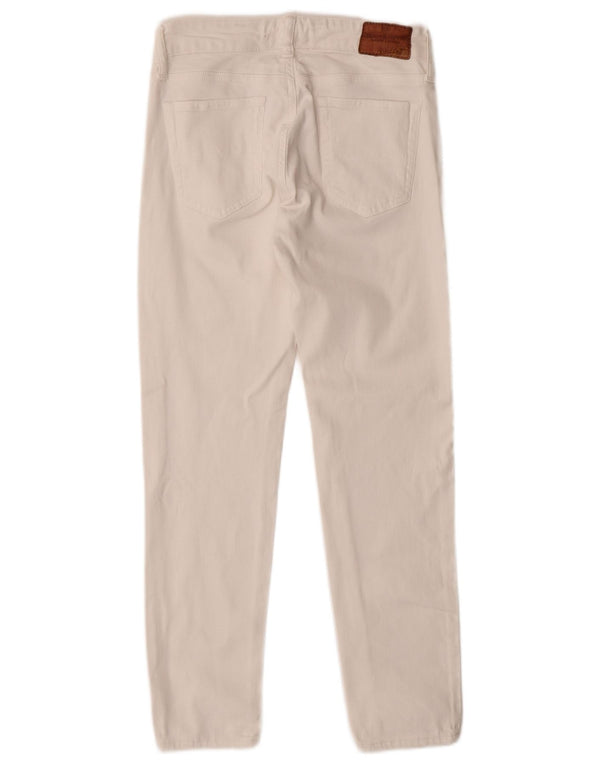 Damskie jeansy slim fit Ralph Lauren W25 L25 Biała bawełna