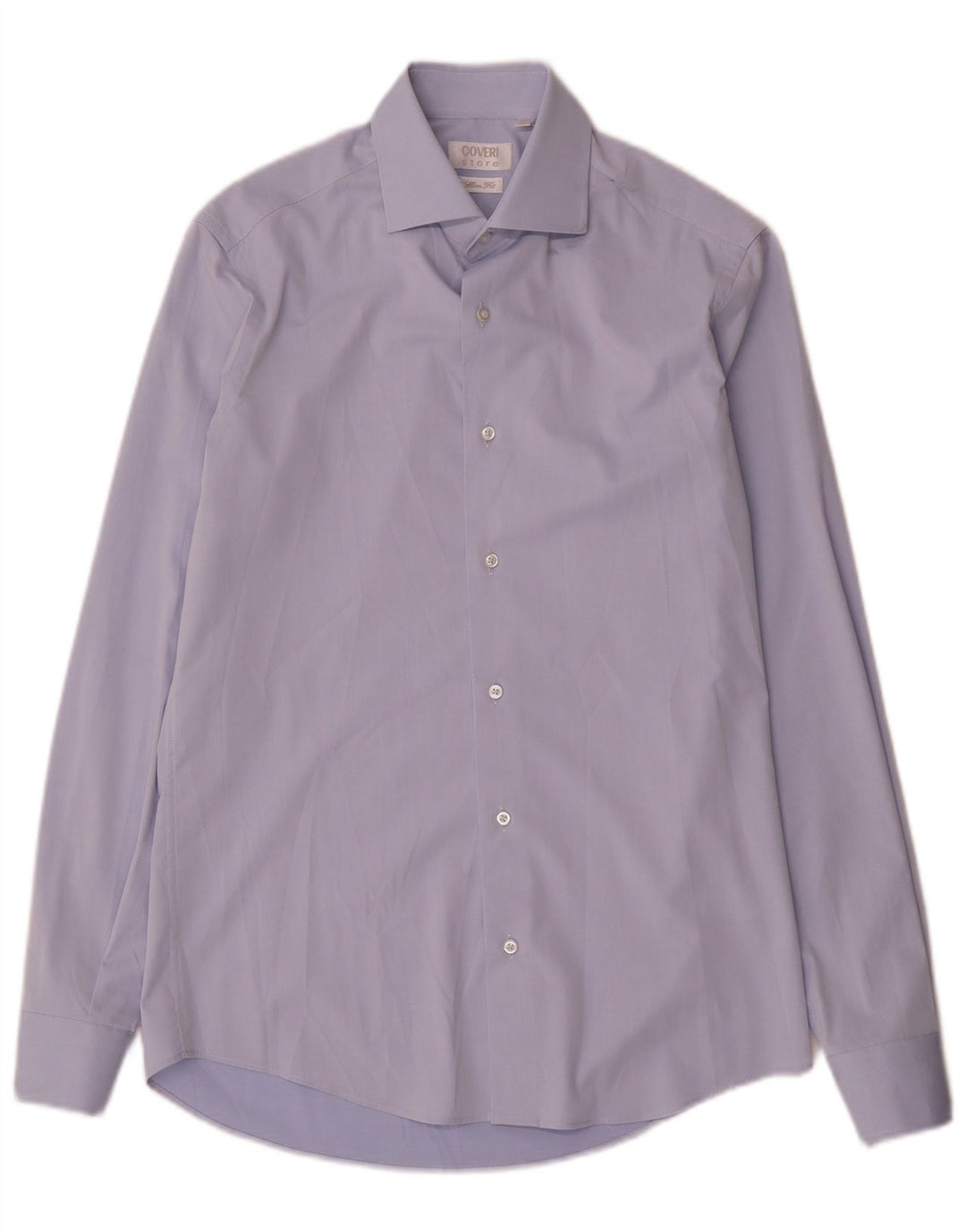 Koszula męska Coveri Slim Fit rozmiar 38 15 Średnioniebieskie mikrofibry