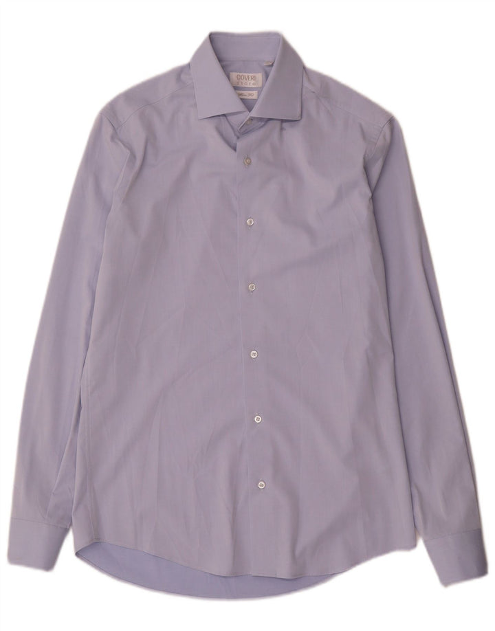 Koszula męska Coveri Slim Fit rozmiar 38 15 Średnioniebieskie mikrofibry