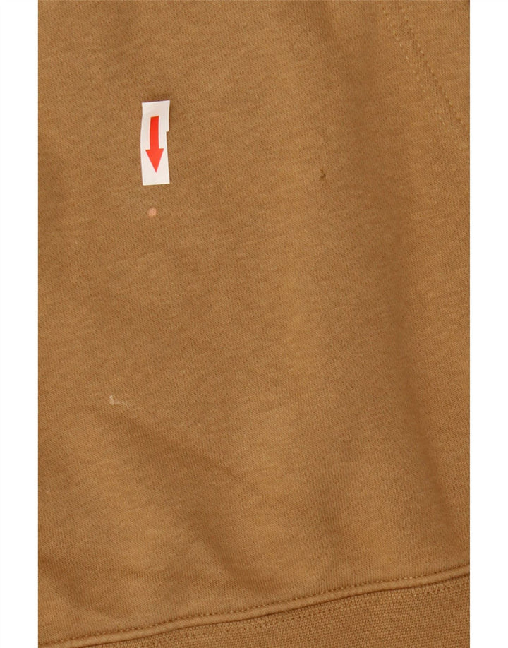 Męski sweter z kapturem Nike, mały, beżowy, bawełniany