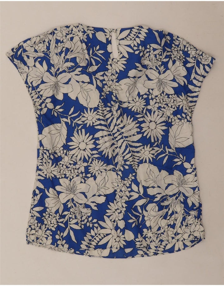 Bluzka damska BODEN Top UK 8 Small Blue w kwiatowe wiskozy