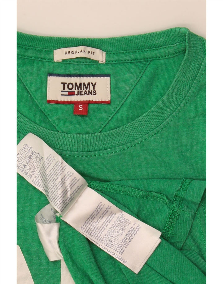 Męski T-shirt z grafiką o regularnym kroju TOMMY HILFIGER, mały, zielony