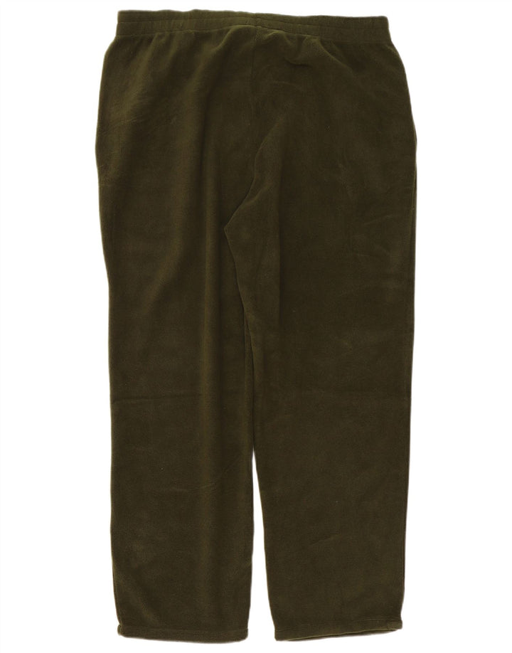 FILA Mens Fleece Tracksuit Trousers XL  Green Polyester