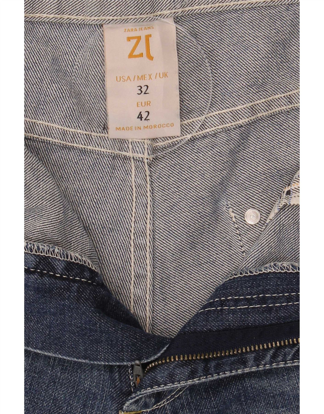 Męskie spodenki jeansowe Zara EU 42 Large W32 granatowe