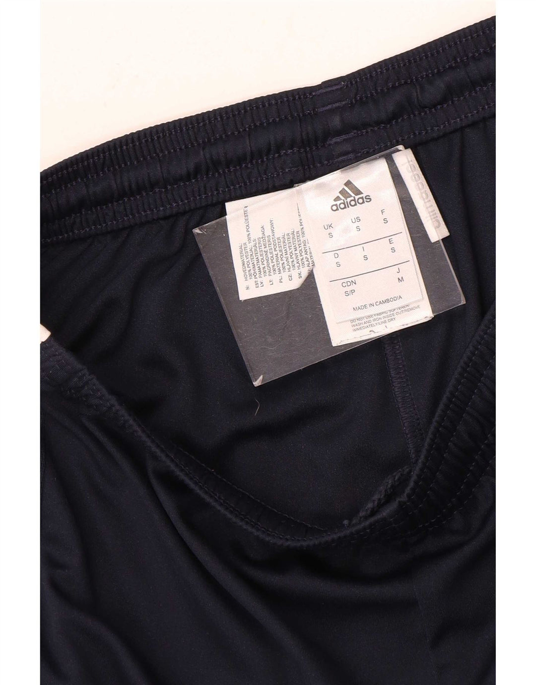 Męskie spodenki sportowe Adidas Climacool, małe, granatowe, poliestrowe
