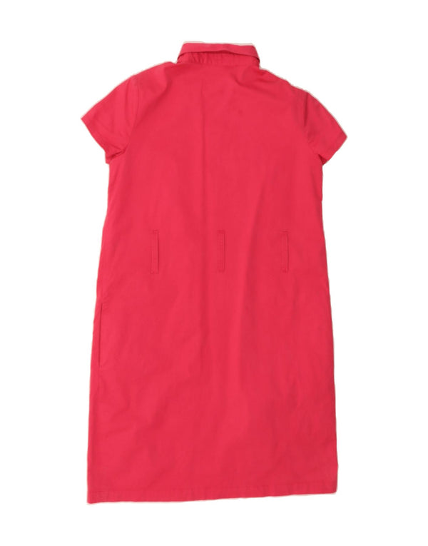 MOSCHINO Womens Polo Dress UK 14 Large Pink Cotton
