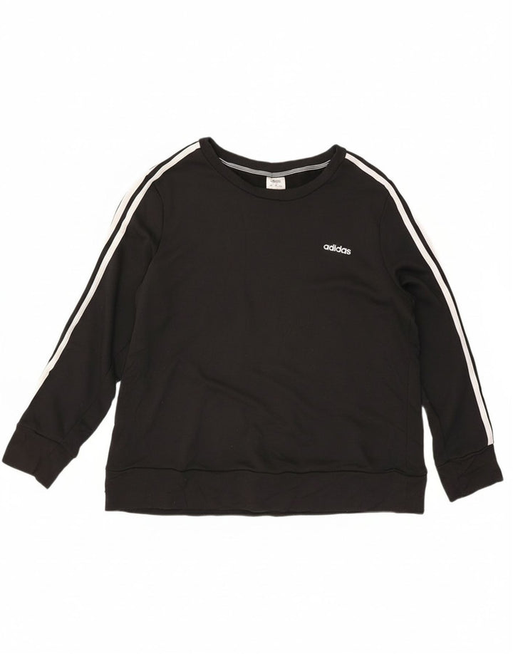 Damska bluza Adidas Climalite Jumper UK 20/22 XL Czarny poliester