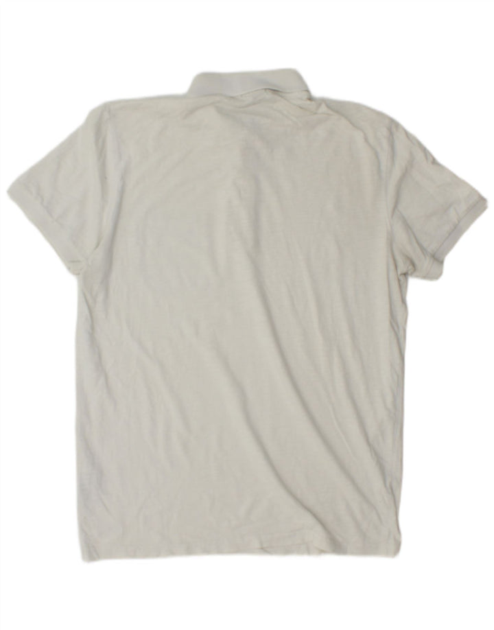 Męska koszulka polo Jack & Jones, mała, biała, bawełniana