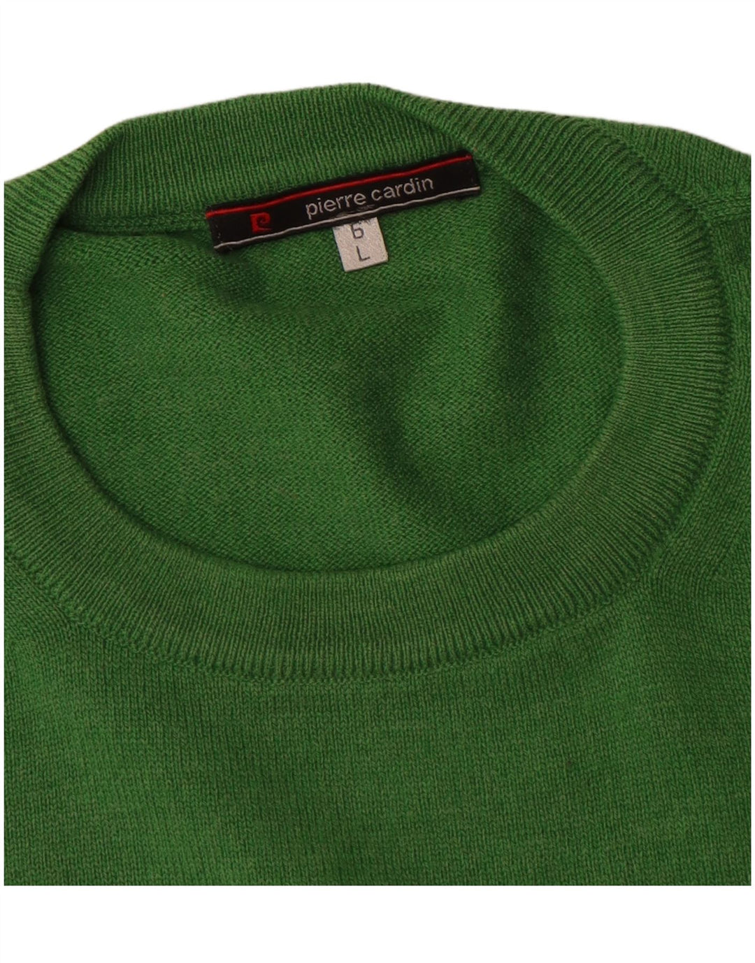 Męski sweter Pierre Cardin z okrągłym dekoltem, duży, zielony