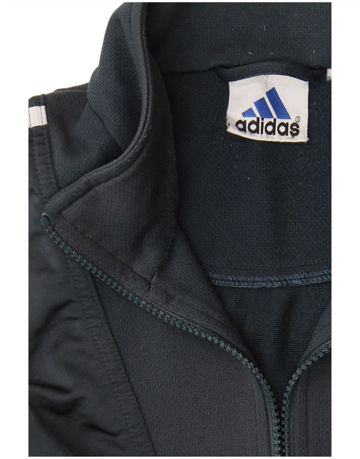 ADIDAS Mens Tracksuit Top Jacket Medium Navy Blue Sports