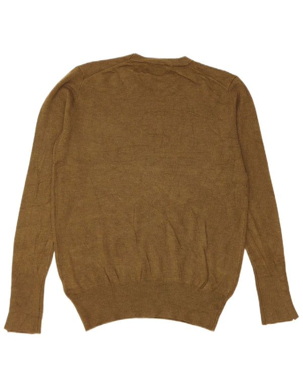 Damski sweter z okrągłym dekoltem Zara UK 14, duża wiskoza khaki