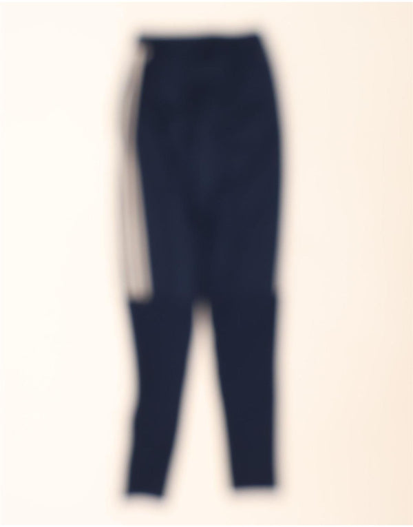 Damskie spodnie dresowe Adidas UK 4 XS Granatowe, poliestrowe
