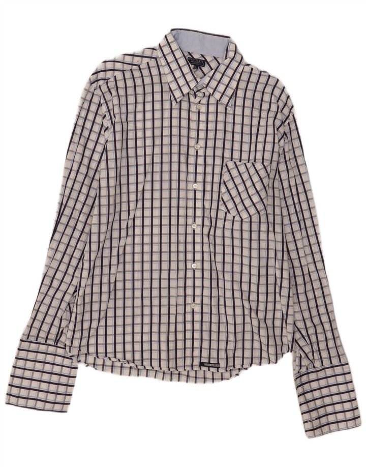 Męska koszula wizytowa Ted Baker, rozmiar 5 XL, niebieska kratka