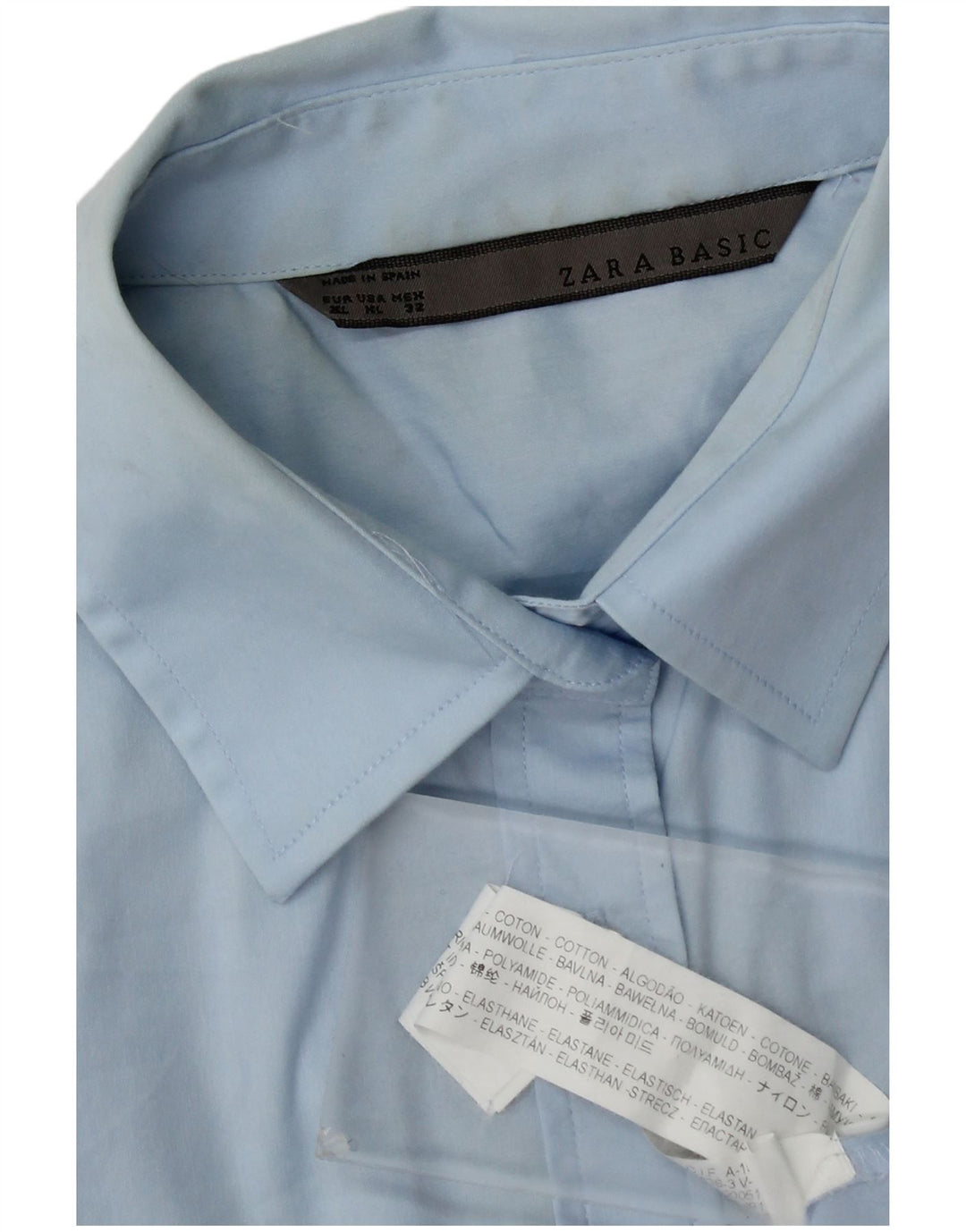 Koszula damska Zara UK 18 XL, niebieska, bawełniana