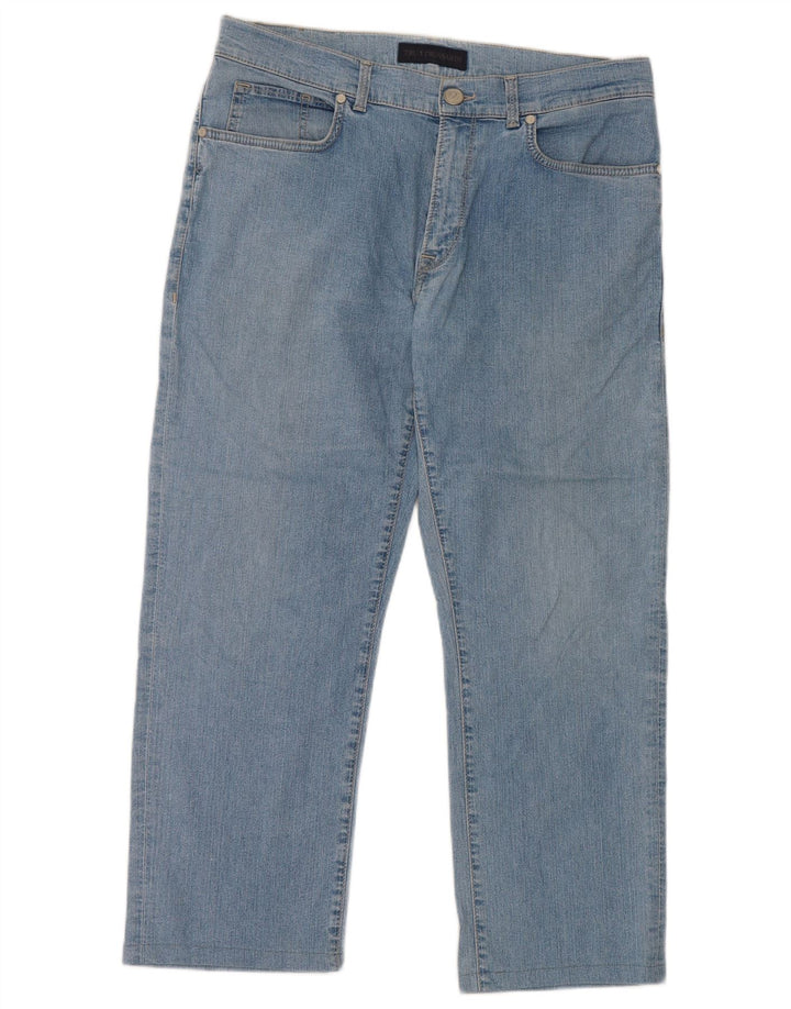 Damskie jeansy Trussardi Cropped W33 L25 Niebieskie