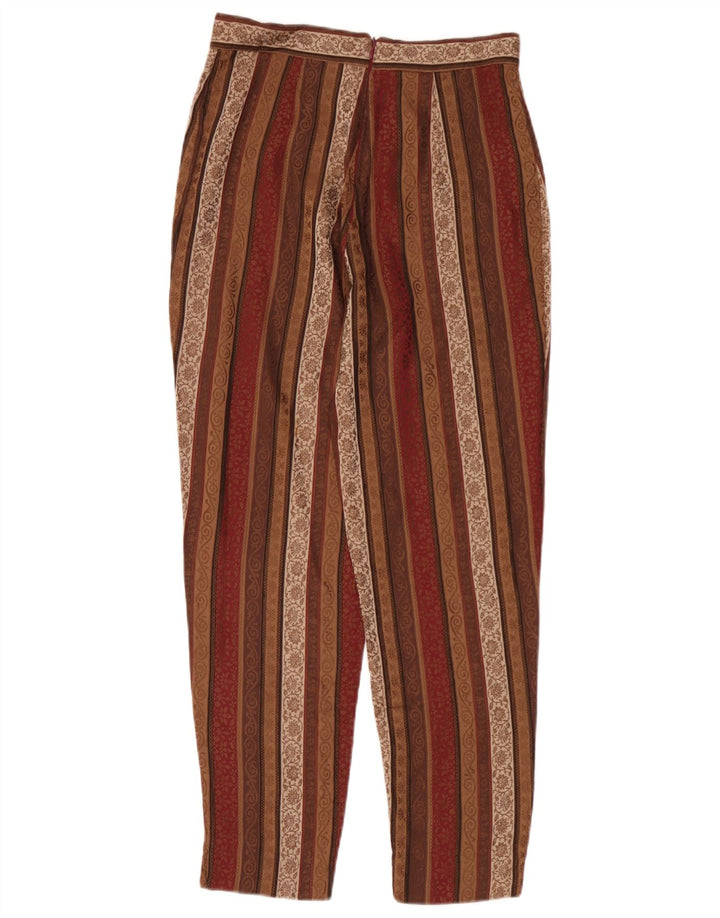 Spodnie damskie w stylu vintage IT 44 Medium W26 L27 w wielokolorowe paski
