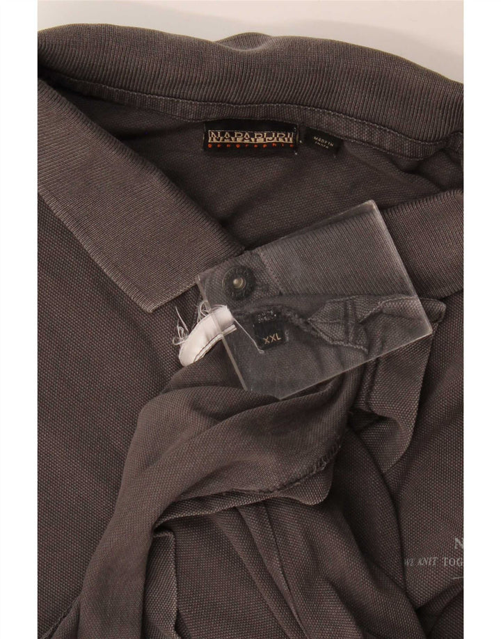 Męska koszulka polo Napapijri 2XL, szara
