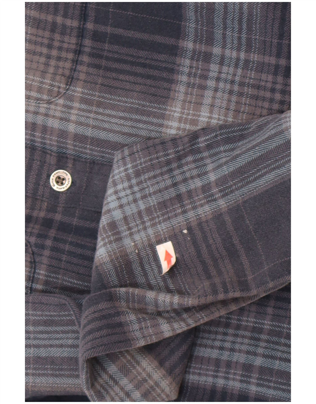 Prana Męska koszula flanelowa drwal XS w niebieską kratkę